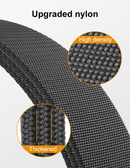 JUKMO Stretch Tactical Belt for Men, Military Work Rigger Hiking 1.5" Elastic Nylon Web Ratchet Quick Release Belt