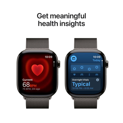 Apple Watch Series 11 [GPS 42mm] Smartwatch with Rose Gold Aluminum Case with Light Blush Sport Band - S/M. Sleep Score, Fitness Tracker, Health Monitoring, Always-On Display, Water Resistant