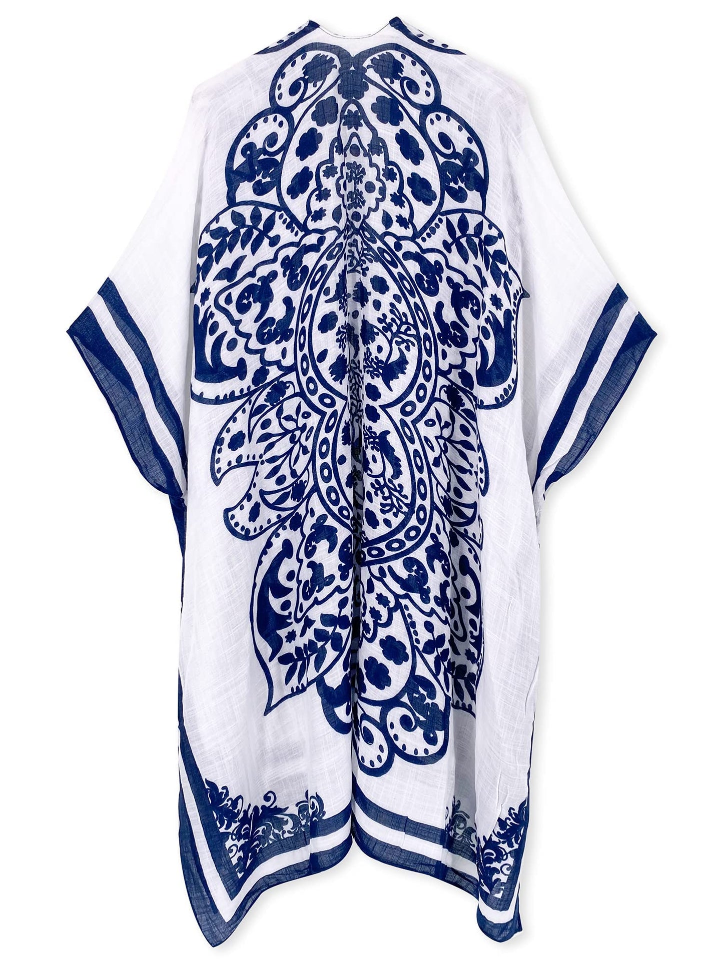 Breezy Lane Women's Kimono Cardigan Summer Swimsuit Coverups Beach Cover Up with Floral Print for Vacation
