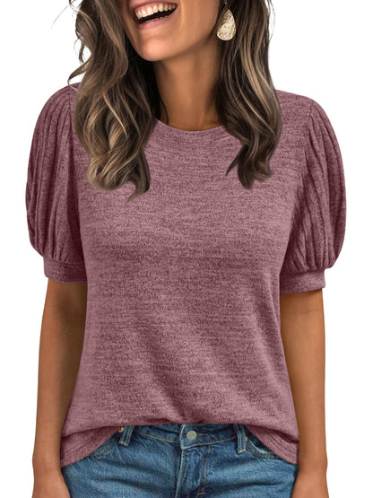 AUTOMET Womens Tops Summer Sweater Spring Tunic Dressy Casual Blouses Business Cute Trendy Short Sleeve Shirt 2026