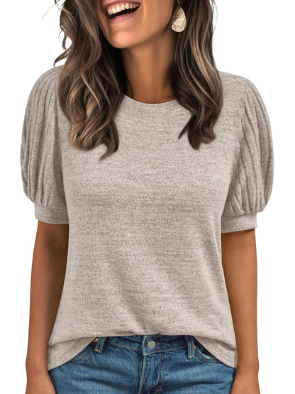 AUTOMET Womens Tops Summer Sweater Spring Tunic Dressy Casual Blouses Business Cute Trendy Short Sleeve Shirt 2026