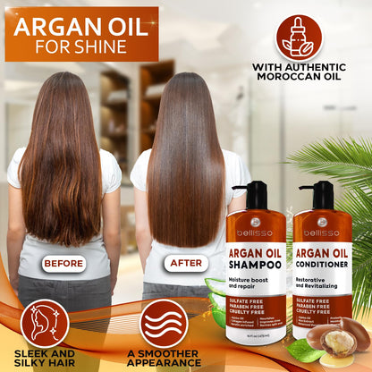 Biotin Shampoo and Conditioner Set - Sulfate and Paraben Free Treatment for Men and Women - Hair Thickening Volumizing Products to Help Boost Thinning Hair with Added Keratin