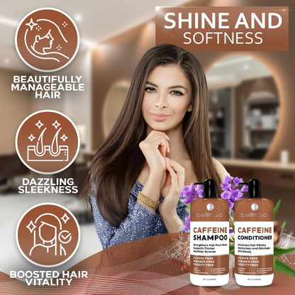 Biotin Shampoo and Conditioner Set - Sulfate and Paraben Free Treatment for Men and Women - Hair Thickening Volumizing Products to Help Boost Thinning Hair with Added Keratin
