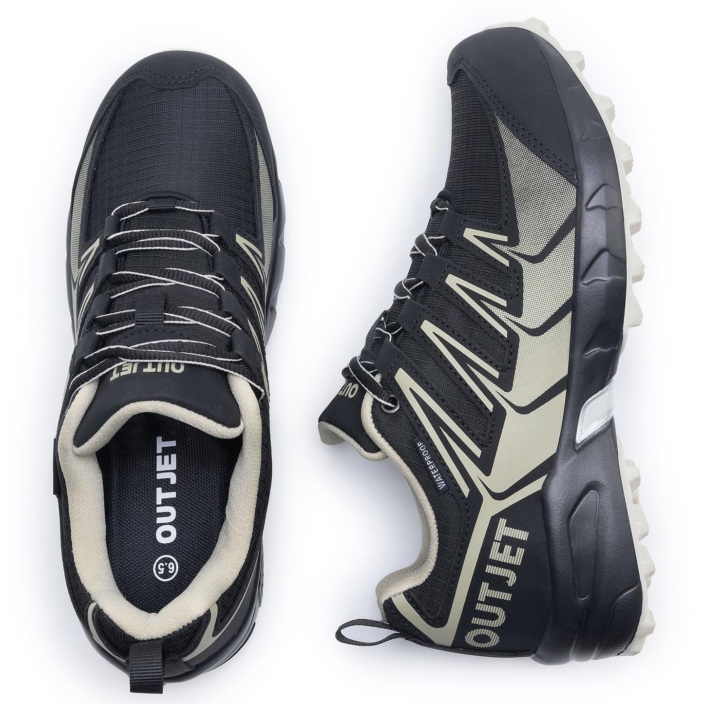 Women's Waterproof Hiking Shoes Lightweight Non-Slip Trails Walking Shoes Outdoor Sneakers