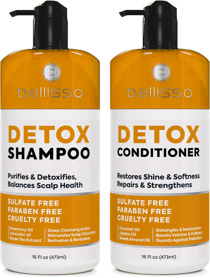 Biotin Shampoo and Conditioner Set - Sulfate and Paraben Free Treatment for Men and Women - Hair Thickening Volumizing Products to Help Boost Thinning Hair with Added Keratin