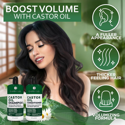 Biotin Shampoo and Conditioner Set - Sulfate and Paraben Free Treatment for Men and Women - Hair Thickening Volumizing Products to Help Boost Thinning Hair with Added Keratin