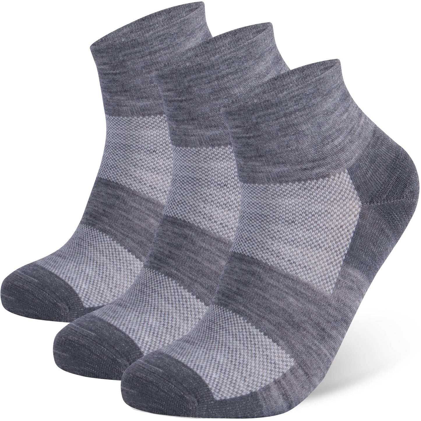 90% Merino Wool Socks for Men and Women,Casual Breathable Soft,3 Pairs