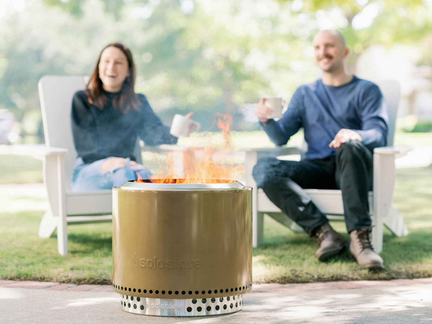 Solo Stove Bonfire with Stand | 19.5" Smokeless Fire Pit, Removable Ash Pan | Portable Stainless Steel Wood Burning Outdoor Fireplace, Ideal for 4–6 People, 21.75 lbs