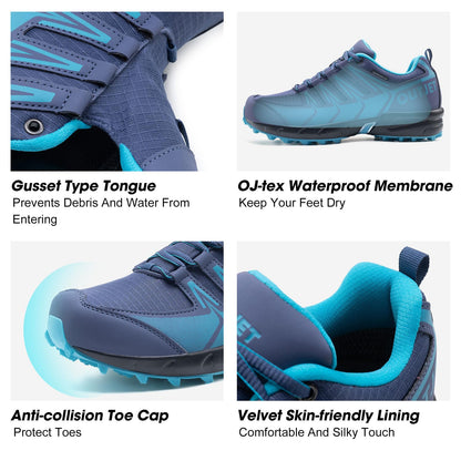 Women's Waterproof Hiking Shoes Lightweight Non-Slip Trails Walking Shoes Outdoor Sneakers