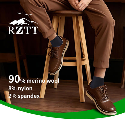 90% Merino Wool Socks for Men and Women,Casual Breathable Soft,3 Pairs