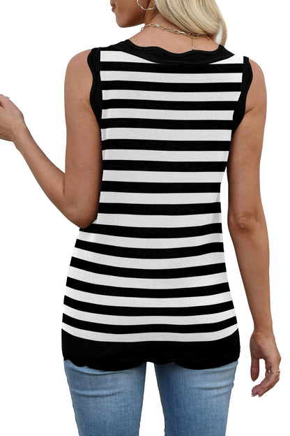 WIHOLL Tank Tops for Women Sleeveless Summer Tops Spring Fashion Lightweight Sweater Vest V Neck Business Casual Outfits