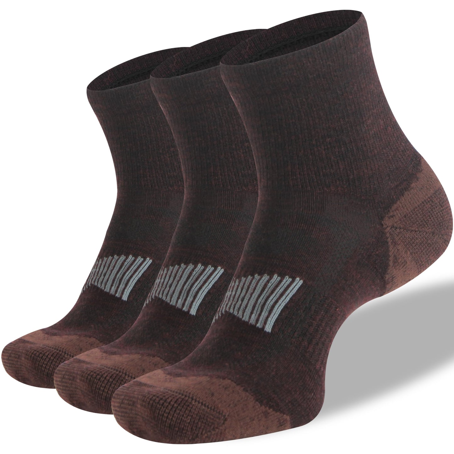 90% Merino Wool Socks for Men and Women,Casual Breathable Soft,3 Pairs