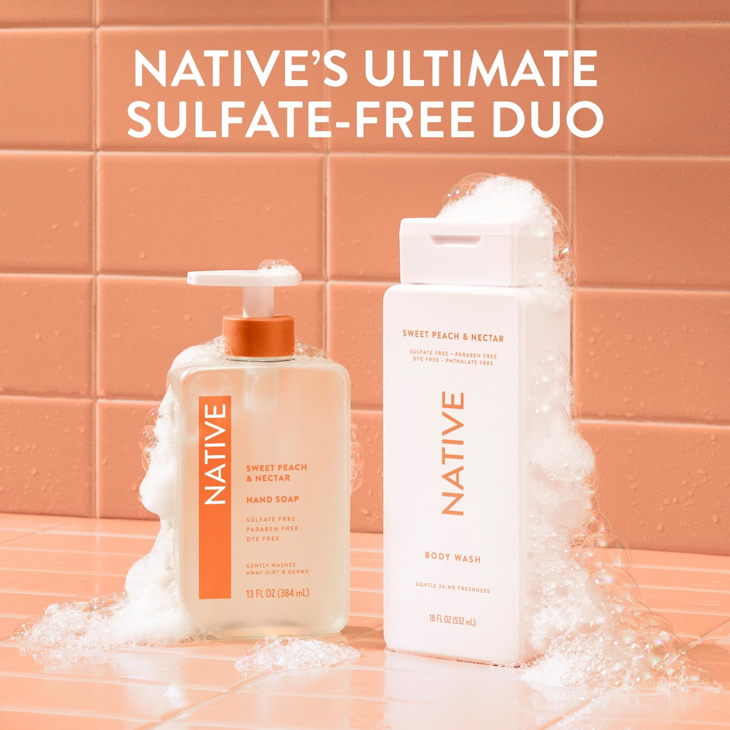 Native Body Wash Contains Naturally Derived Ingredients | For Women & Men, Sulfate, Paraben, & Dye Free Leaving Skin Soft and Hydrating | Sea Salt & Cedar 18 oz