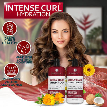 Biotin Shampoo and Conditioner Set - Sulfate and Paraben Free Treatment for Men and Women - Hair Thickening Volumizing Products to Help Boost Thinning Hair with Added Keratin