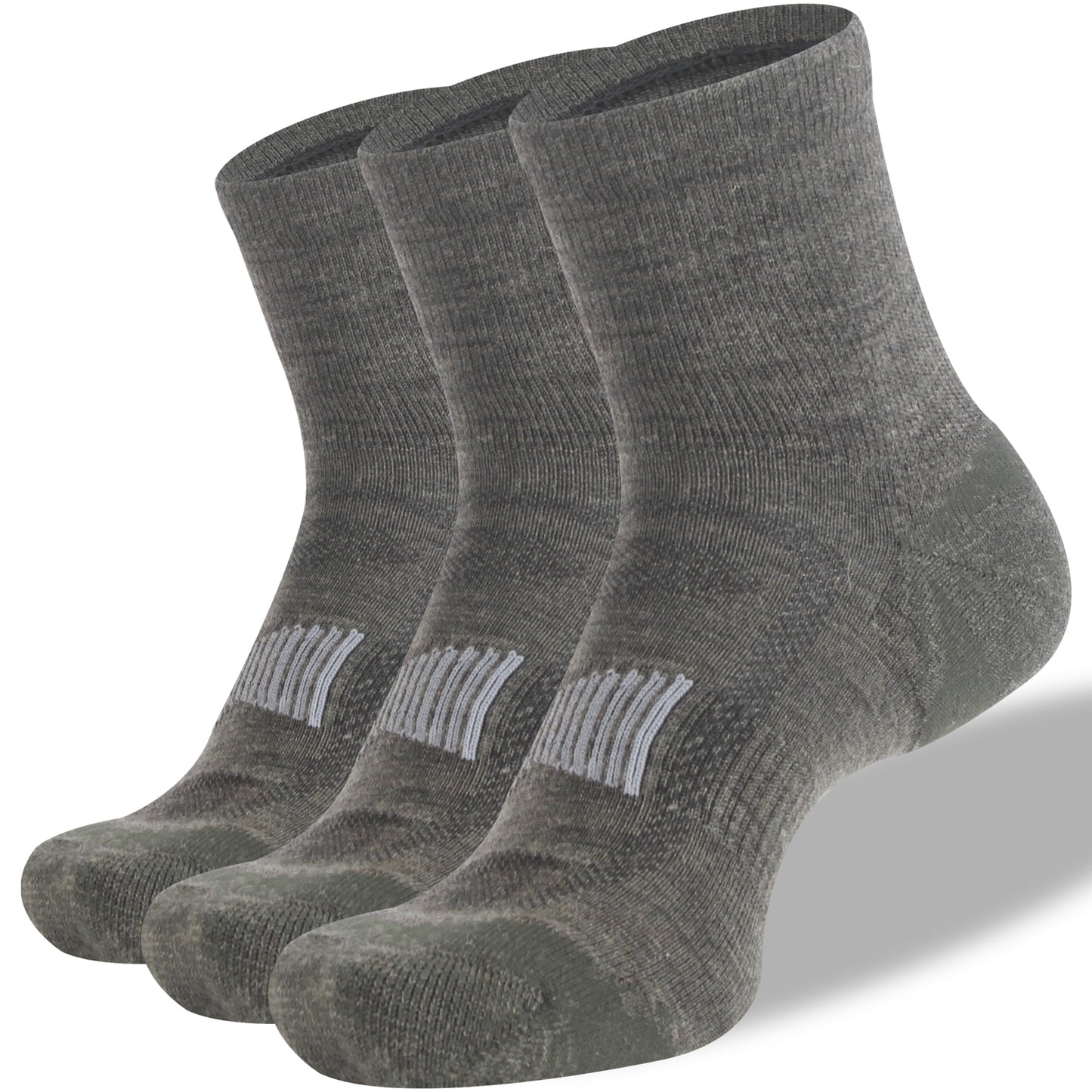 90% Merino Wool Socks for Men and Women,Casual Breathable Soft,3 Pairs