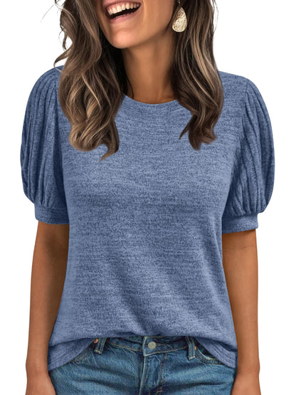 AUTOMET Womens Tops Summer Sweater Spring Tunic Dressy Casual Blouses Business Cute Trendy Short Sleeve Shirt 2026