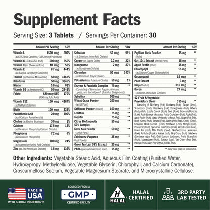 Vimerson Health Multivitamin for Women: Methylated B Vitamins, Chelated Minerals and Bioavailable D3 for Focus and Energy Support – Daily Womens Multivitamins and Multiminerals – 60 Capsules