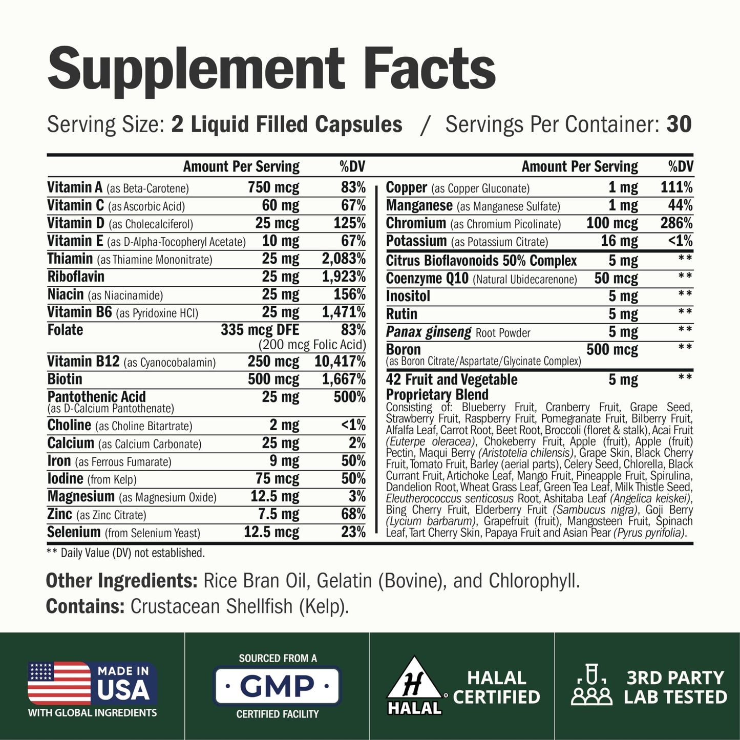 Vimerson Health Multivitamin for Women: Methylated B Vitamins, Chelated Minerals and Bioavailable D3 for Focus and Energy Support – Daily Womens Multivitamins and Multiminerals – 60 Capsules