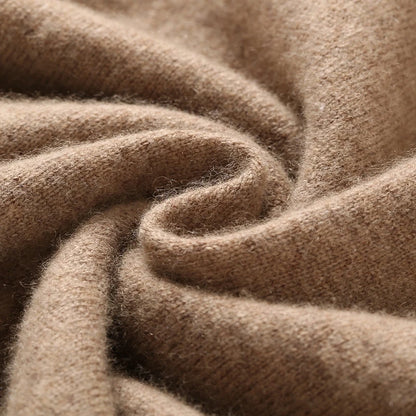 Autumn Winter 100% Cashmere Pullover Turtleneck Solid Sweater Casual Women Shirt Long Sleeve Loose Knitted Jumper 17Colors