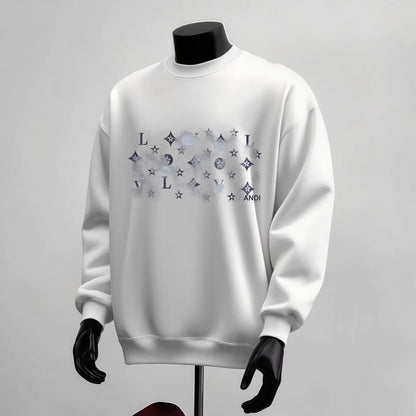 Trendy round neck hoodie for men and couples 2025-2026 new style Trendy brand new loose and plush autumn and winter top