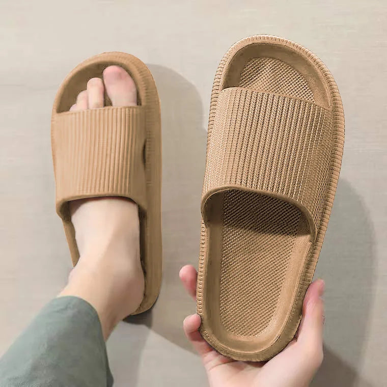 Summer Slippers For Men Women Soft Slippers Indoor Home Slides Cloud Slipper Men Flat Sandals Beach Shoes Man Male Flip Flops