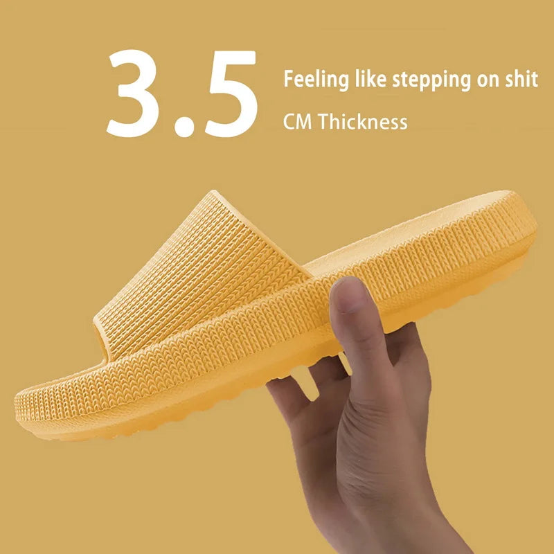 Summer Slippers For Men Women Soft Slippers Indoor Home Slides Cloud Slipper Men Flat Sandals Beach Shoes Man Male Flip Flops