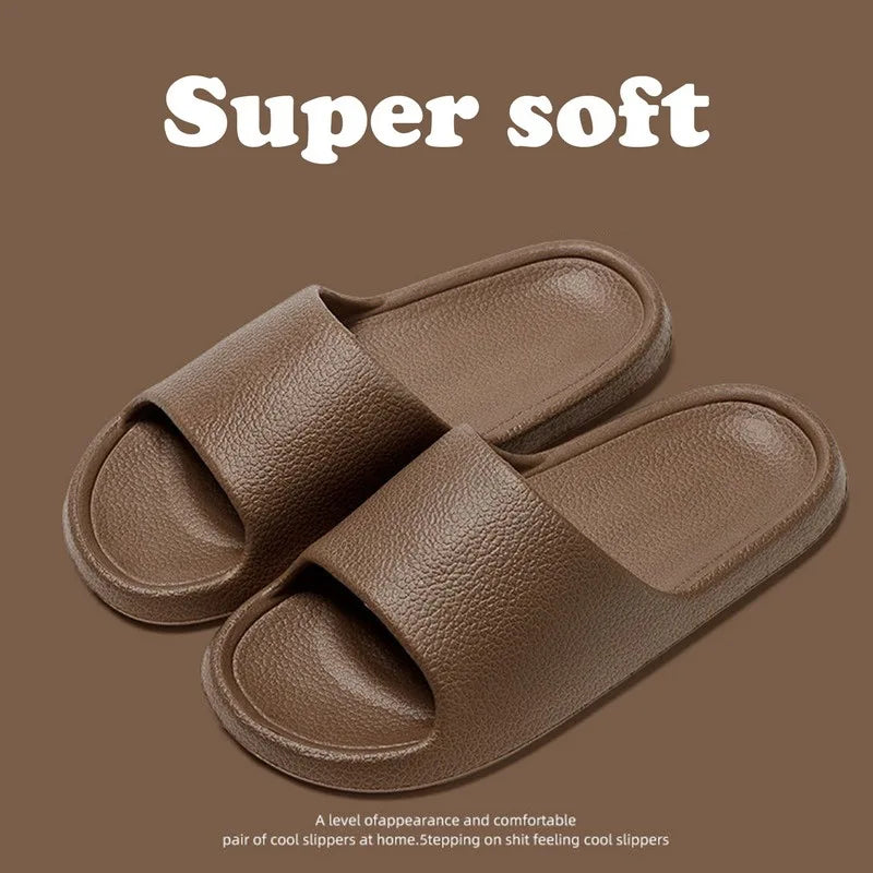 Summer Slippers For Men Women Soft Slippers Indoor Home Slides Cloud Slipper Men Flat Sandals Beach Shoes Man Male Flip Flops