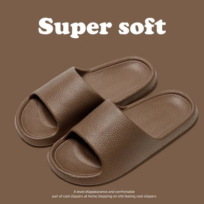 Summer Slippers For Men Women Soft Slippers Indoor Home Slides Cloud Slipper Men Flat Sandals Beach Shoes Man Male Flip Flops