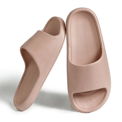 Summer Slippers For Men Women Soft Slippers Indoor Home Slides Cloud Slipper Men Flat Sandals Beach Shoes Man Male Flip Flops