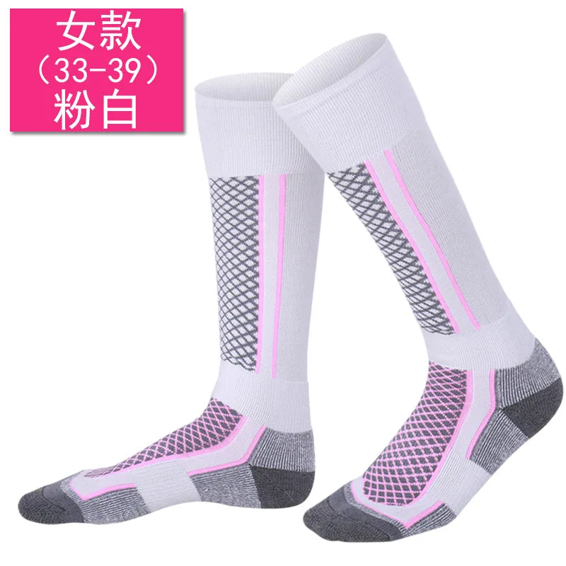 Ski Socks Winter Thermal Breathable Professional Climbing Socks Sports Unisex Hiking Stockings Moisture Wicking Cushioned Socks