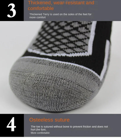 Ski Socks Winter Thermal Breathable Professional Climbing Socks Sports Unisex Hiking Stockings Moisture Wicking Cushioned Socks