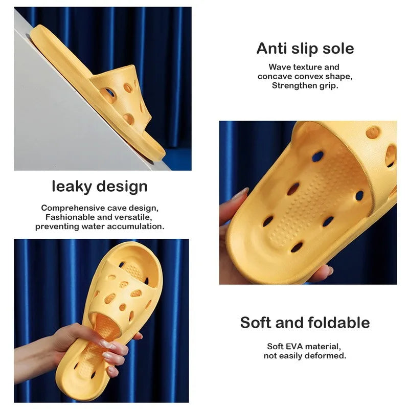 Summer Slippers For Men Women Soft Slippers Indoor Home Slides Cloud Slipper Men Flat Sandals Beach Shoes Man Male Flip Flops
