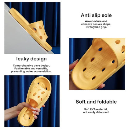 Summer Slippers For Men Women Soft Slippers Indoor Home Slides Cloud Slipper Men Flat Sandals Beach Shoes Man Male Flip Flops