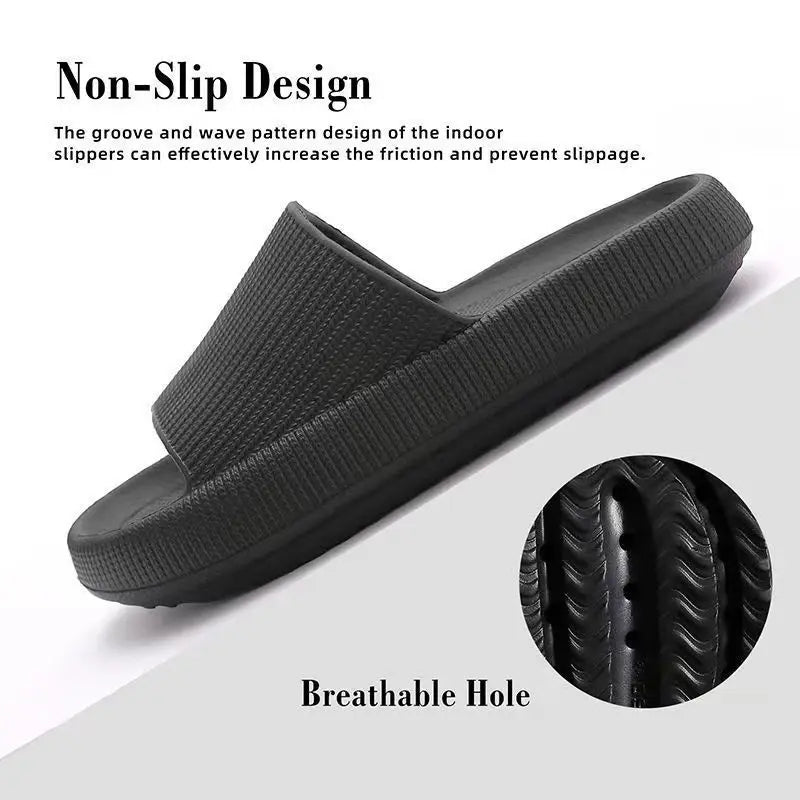 Summer Slippers For Men Women Soft Slippers Indoor Home Slides Cloud Slipper Men Flat Sandals Beach Shoes Man Male Flip Flops