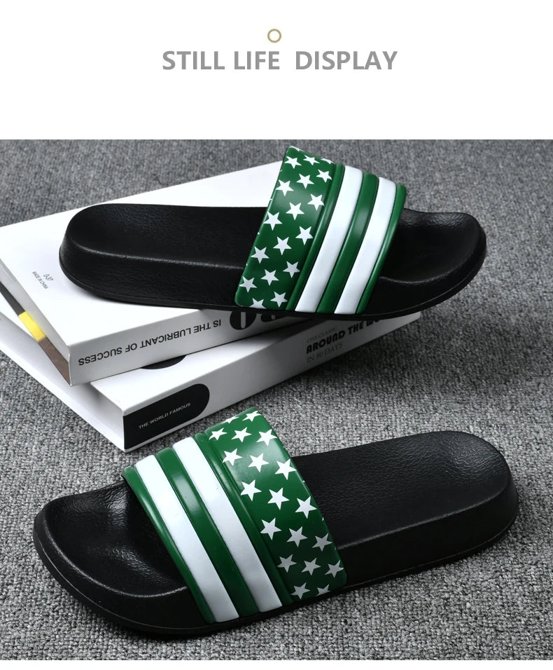 American Flag Slippers Home Slippers for Men Slipper Man Luxury 2024 Summer Shoes Men Original Men's Cloud Slipper Flip Flop