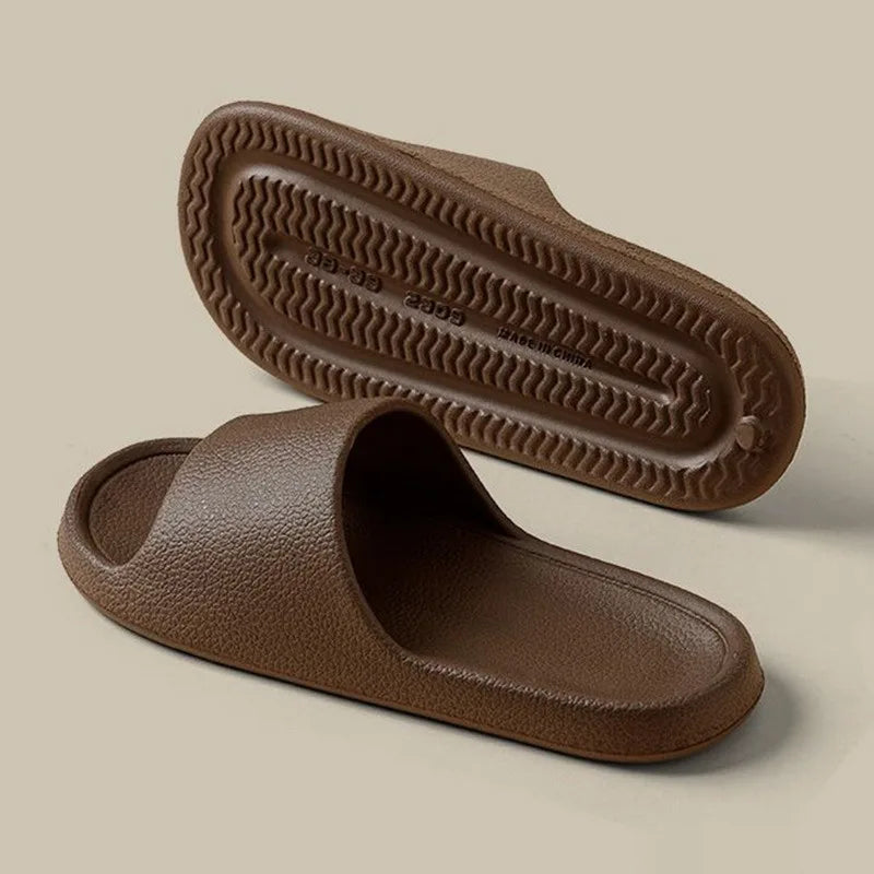 Summer Slippers For Men Women Soft Slippers Indoor Home Slides Cloud Slipper Men Flat Sandals Beach Shoes Man Male Flip Flops
