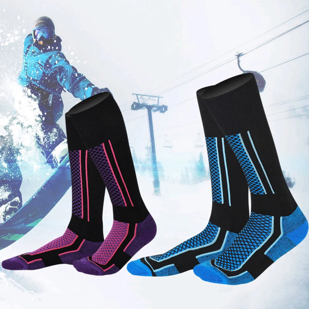 Ski Socks Winter Thermal Breathable Professional Climbing Socks Sports Unisex Hiking Stockings Moisture Wicking Cushioned Socks