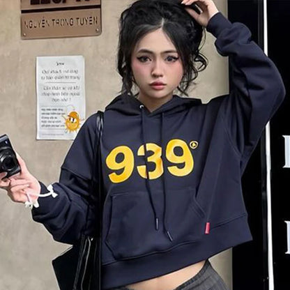 Women Hoodie Top Autumn Winter New Streetwear Fashion Print Long Sleeves Casual Slim Hoodie Female Versatile Thermal Clothing