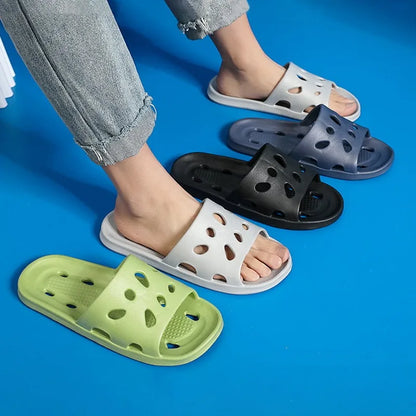 Summer Slippers For Men Women Soft Slippers Indoor Home Slides Cloud Slipper Men Flat Sandals Beach Shoes Man Male Flip Flops