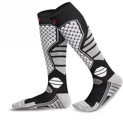 Winter Warm Ski Socks Anti-slip Thickened Breathable Compression Snowboard Socks Thermal Moisture-wicking Knee High Socks