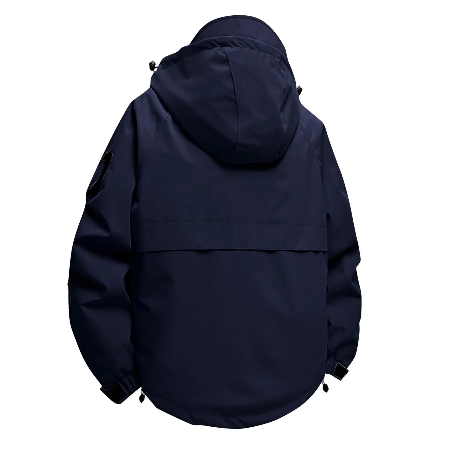 Unisex Autumn Winter Jacket Solid Color Outdoor Workwear Casual Loose Zipper Pocket Warm Long Sleeved Jacket Windproof Jacket