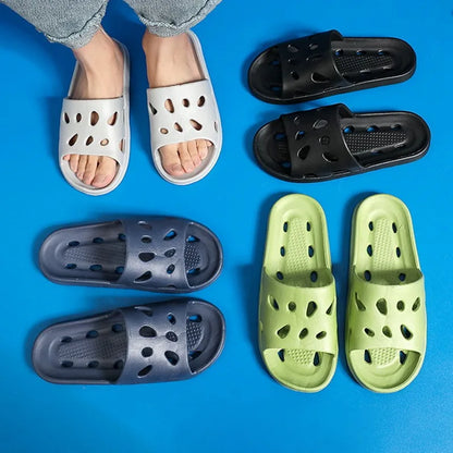 Summer Slippers For Men Women Soft Slippers Indoor Home Slides Cloud Slipper Men Flat Sandals Beach Shoes Man Male Flip Flops