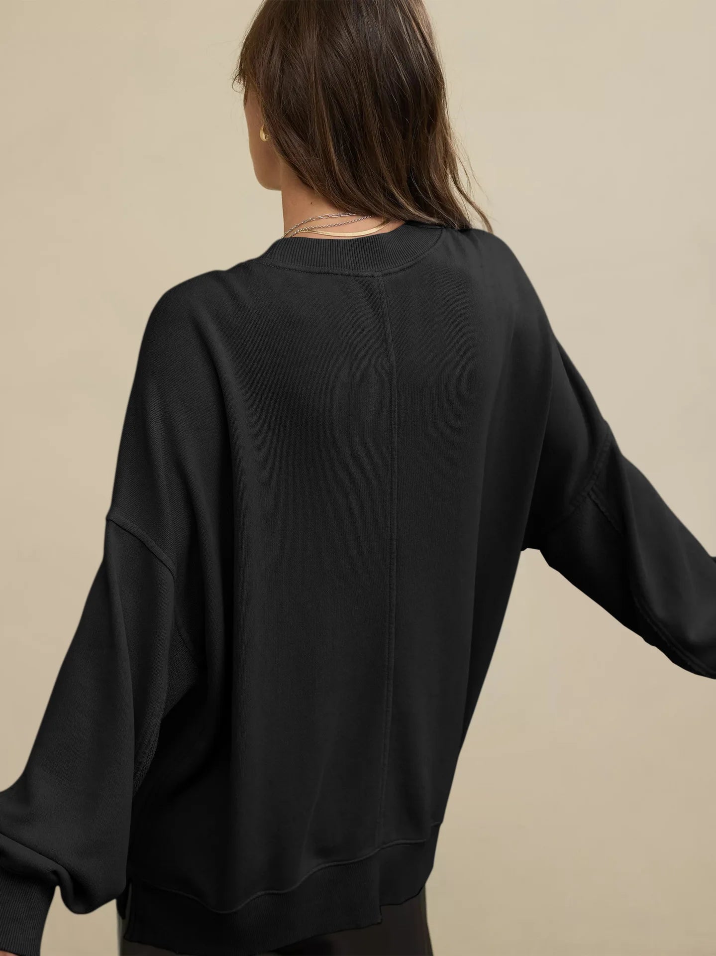 2025 Fall Winter New Fashion Women's Hoodie Loose-Fit Casual Crew Neck Top Commuter Wear Y2k Woman Clothing