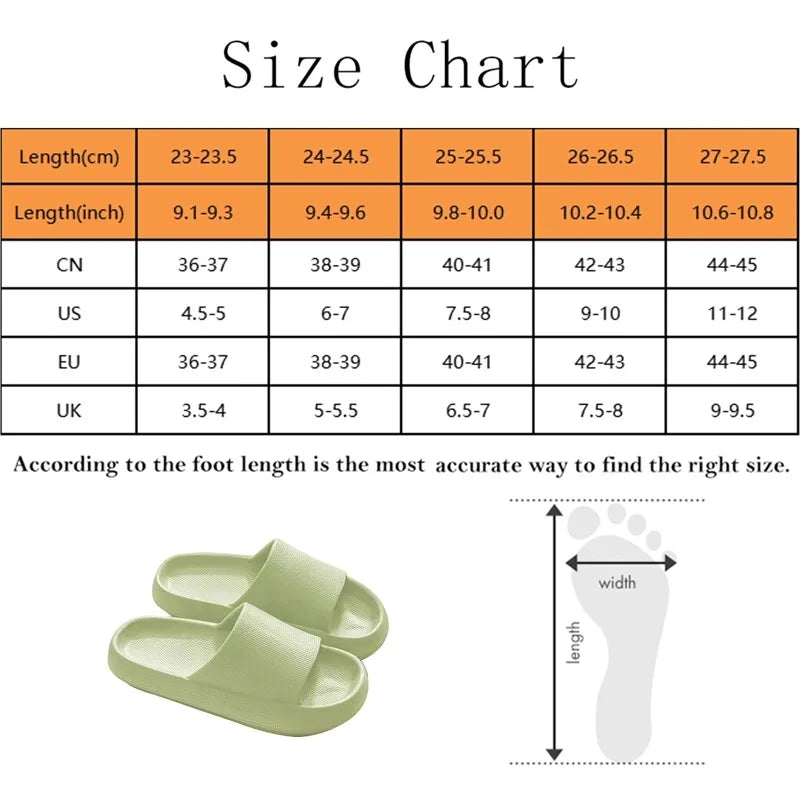 Summer Slippers For Men Women Soft Slippers Indoor Home Slides Cloud Slipper Men Flat Sandals Beach Shoes Man Male Flip Flops