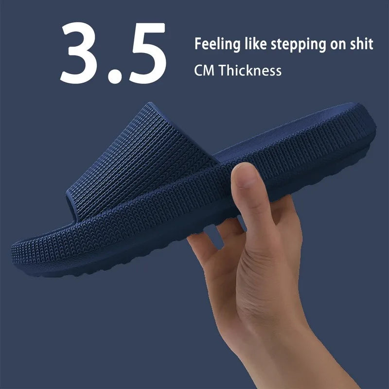 Summer Slippers For Men Women Soft Slippers Indoor Home Slides Cloud Slipper Men Flat Sandals Beach Shoes Man Male Flip Flops