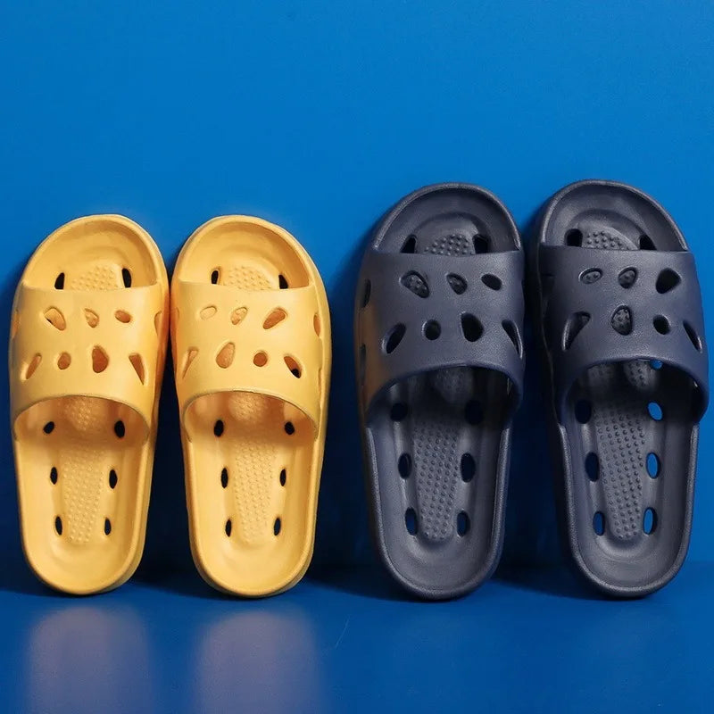 Summer Slippers For Men Women Soft Slippers Indoor Home Slides Cloud Slipper Men Flat Sandals Beach Shoes Man Male Flip Flops