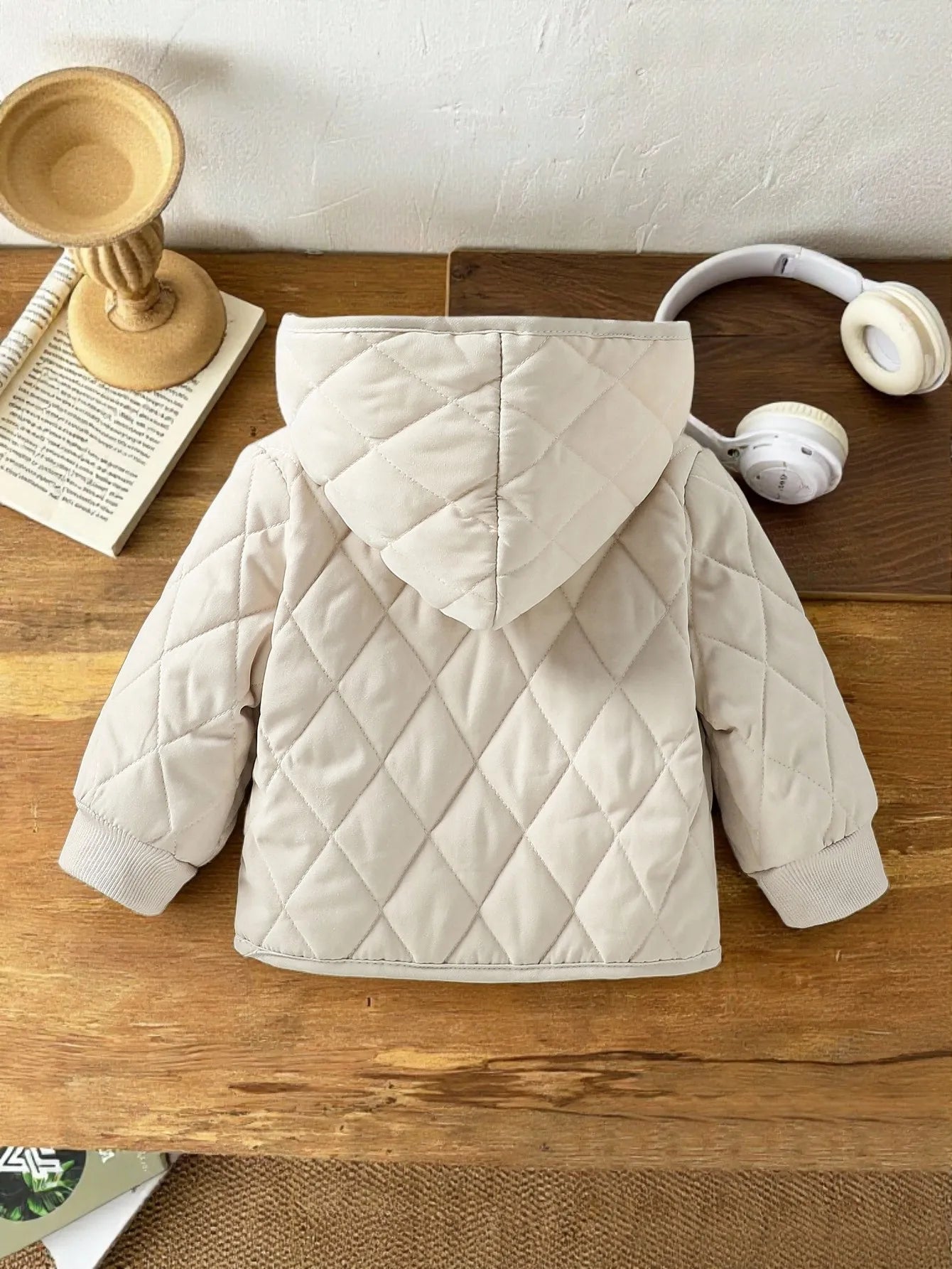 2025 Baby Unisex Girls Boys Autumn Winter  Cotton-Padded  Hooded Warm Coat Jacket Children Casual Comfortable Clothes Overcoats