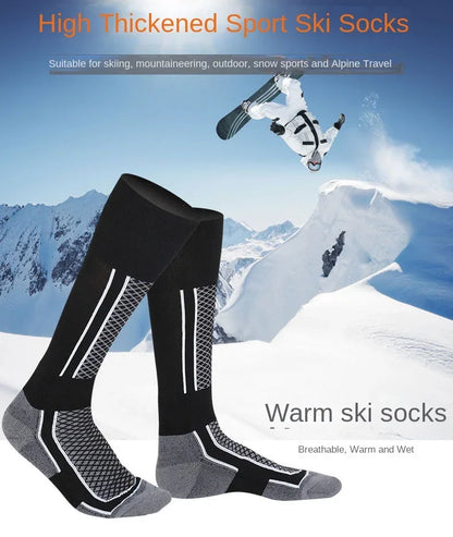 Ski Socks Winter Thermal Breathable Professional Climbing Socks Sports Unisex Hiking Stockings Moisture Wicking Cushioned Socks