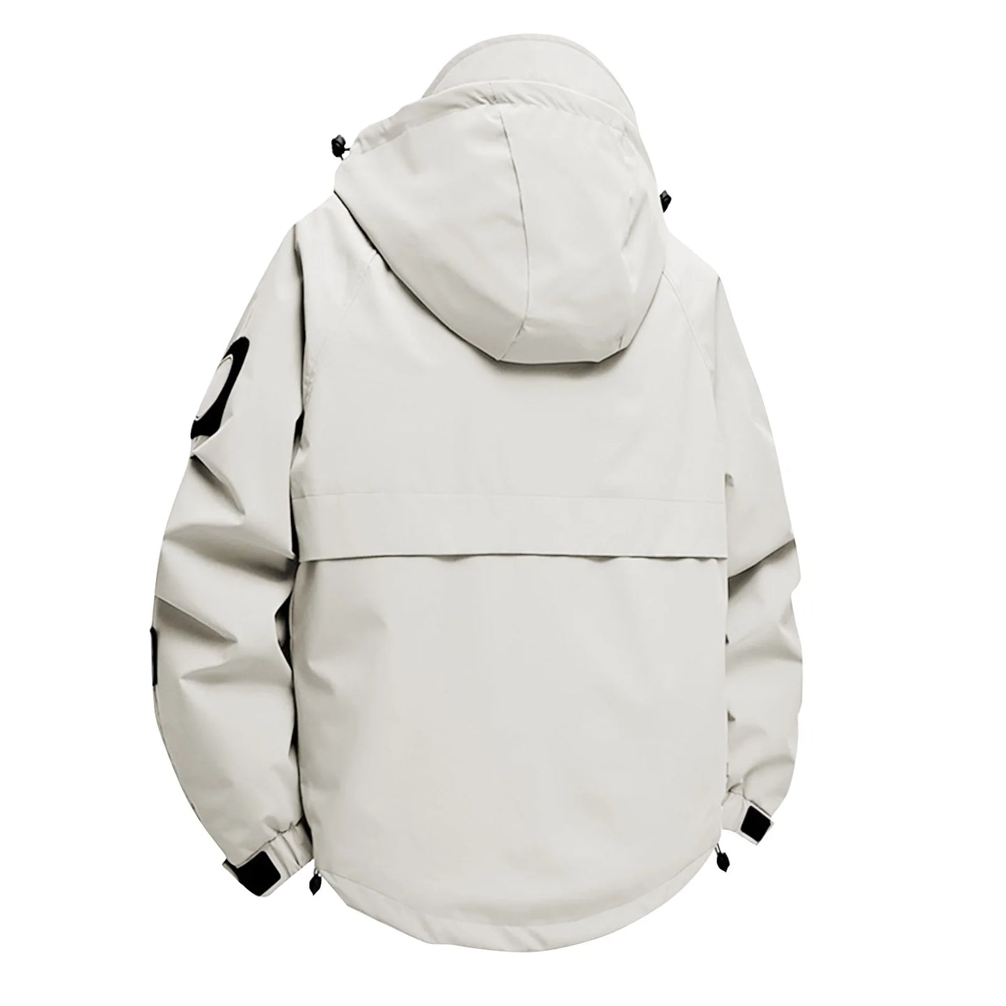 Unisex Autumn Winter Jacket Solid Color Outdoor Workwear Casual Loose Zipper Pocket Warm Long Sleeved Jacket Windproof Jacket