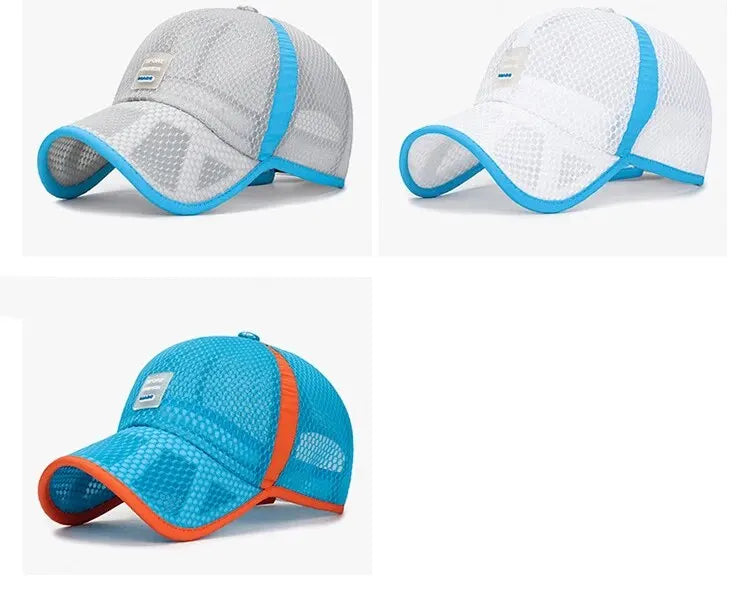 Spring And Summer Korean Version Of Children's Baseball Caps, Breathable Mesh Hats For Boys And Girls, Outdoor Travel Sunhats